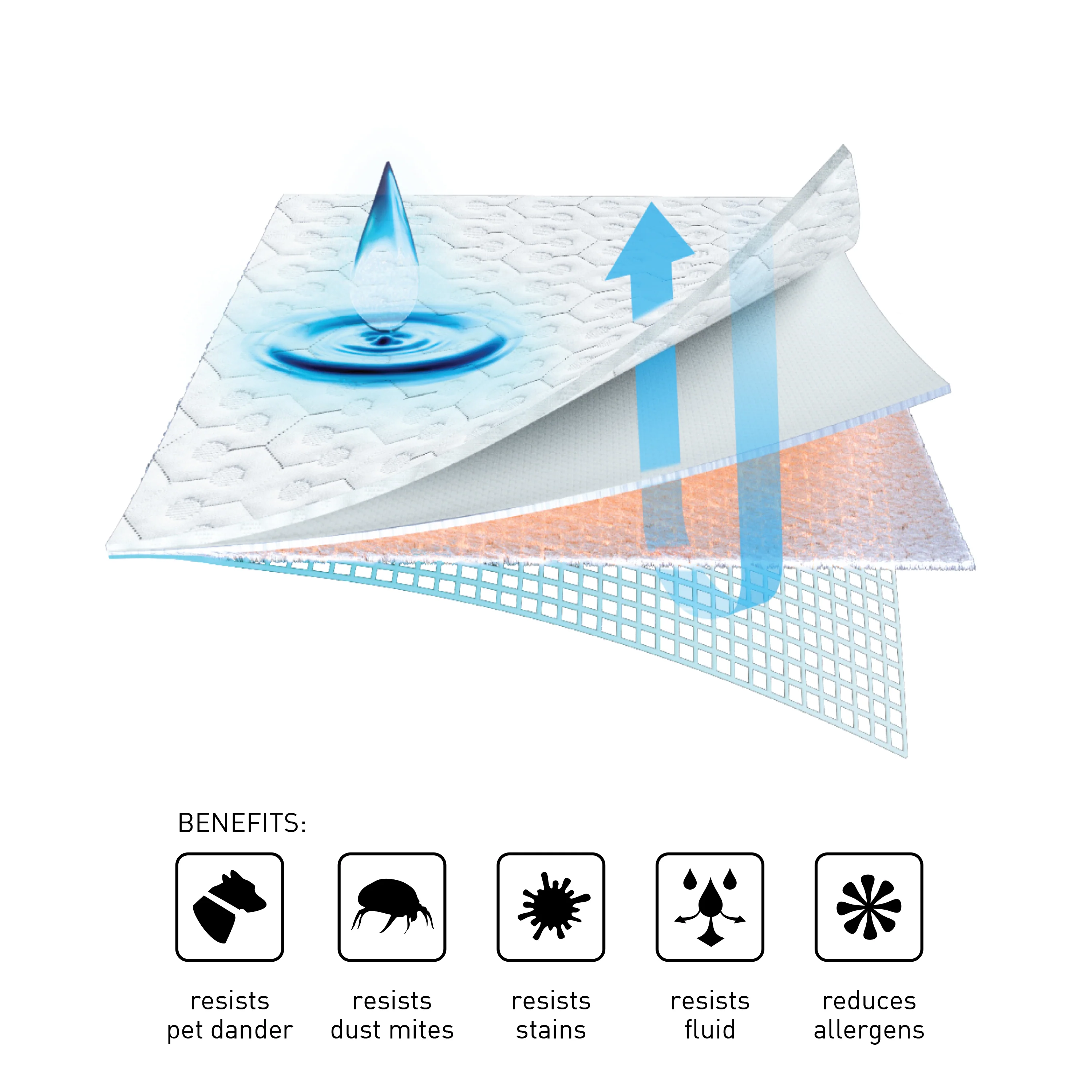 BEDGEAR Dri-Tec Queen Mattress Protector - Image 3