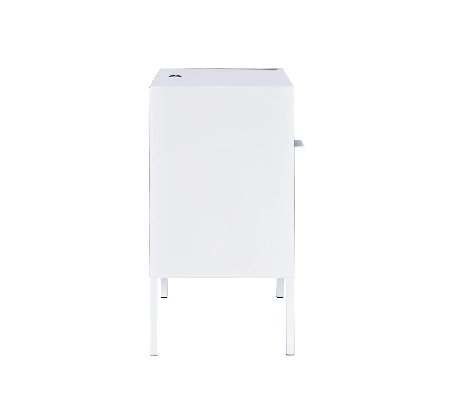 Ember White Nightstand with USB - Image 4